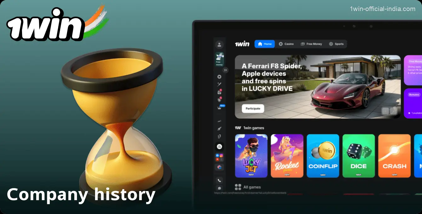 The history of 1win in India